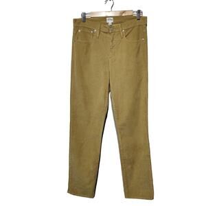 J. Crew Women's Sz 30 Tall Vintage Slim Straight Corduroy Pants Camel Tan